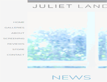 Tablet Screenshot of julietlandau.com